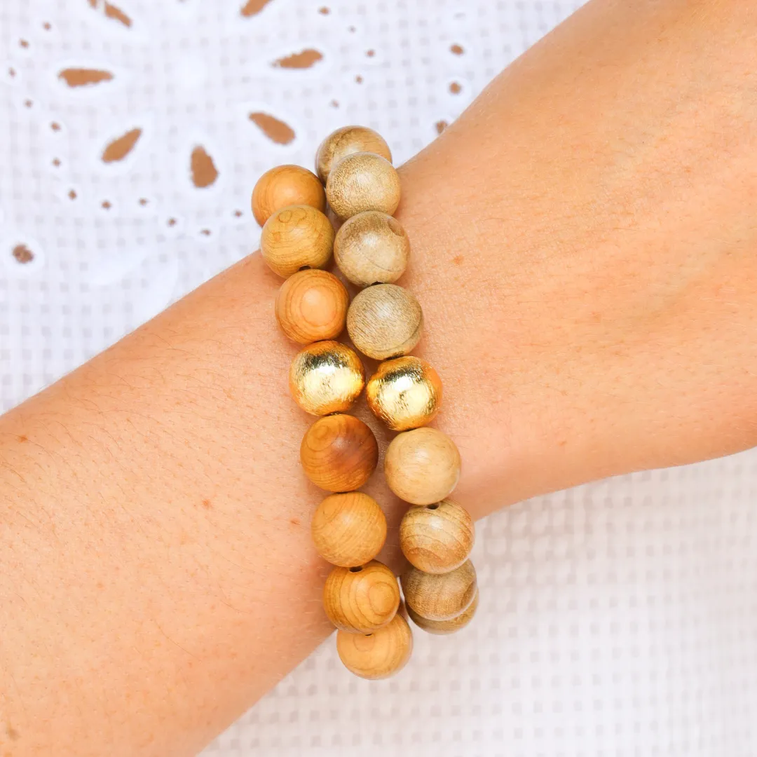Varnished Wood Beaded Bracelet sold by BuDhaGirl product image thumbnail 2