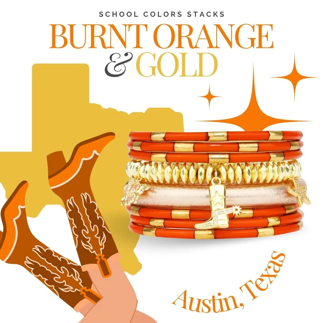 Burnt Orange/Gold School Stack sold by BuDhaGirl product image thumbnail 2