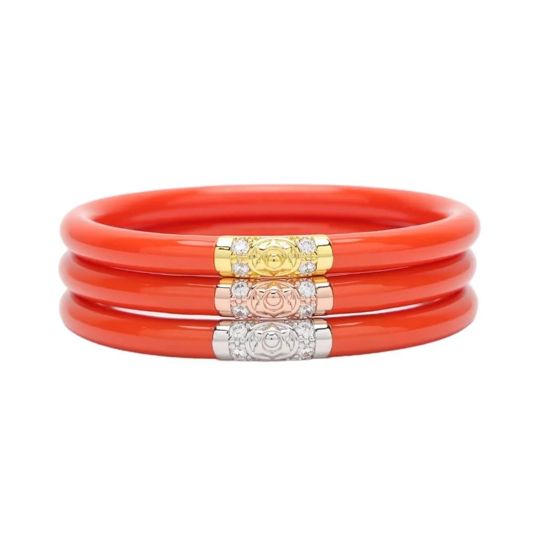 Three Kings All Weather Bangles® (AWB®) - Coral sold by BuDhaGirl