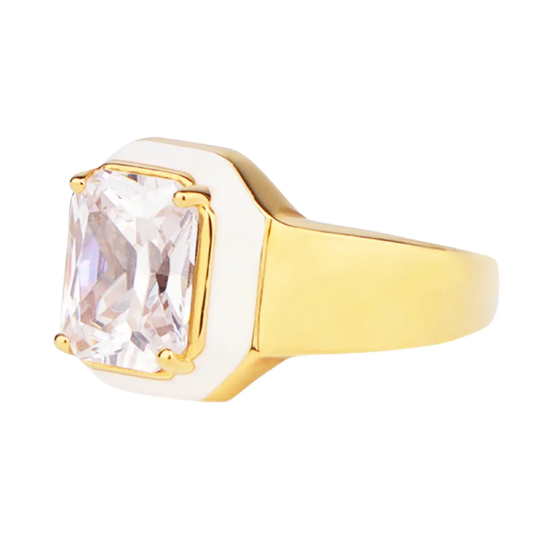 Cushion Ring - Clear sold by BuDhaGirl