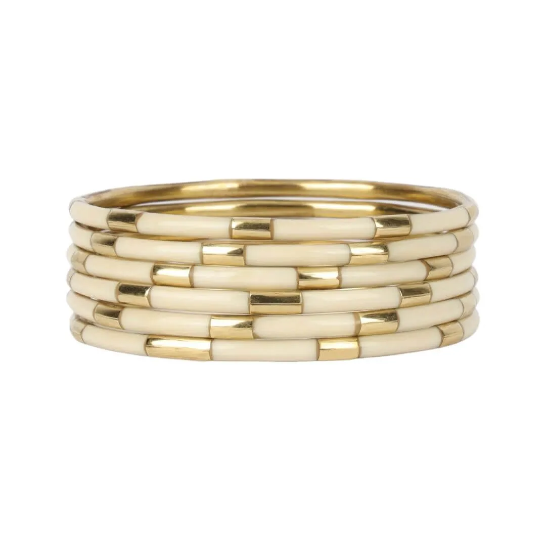 Ivory Veda Bangles - Set of 6 sold by BuDhaGirl