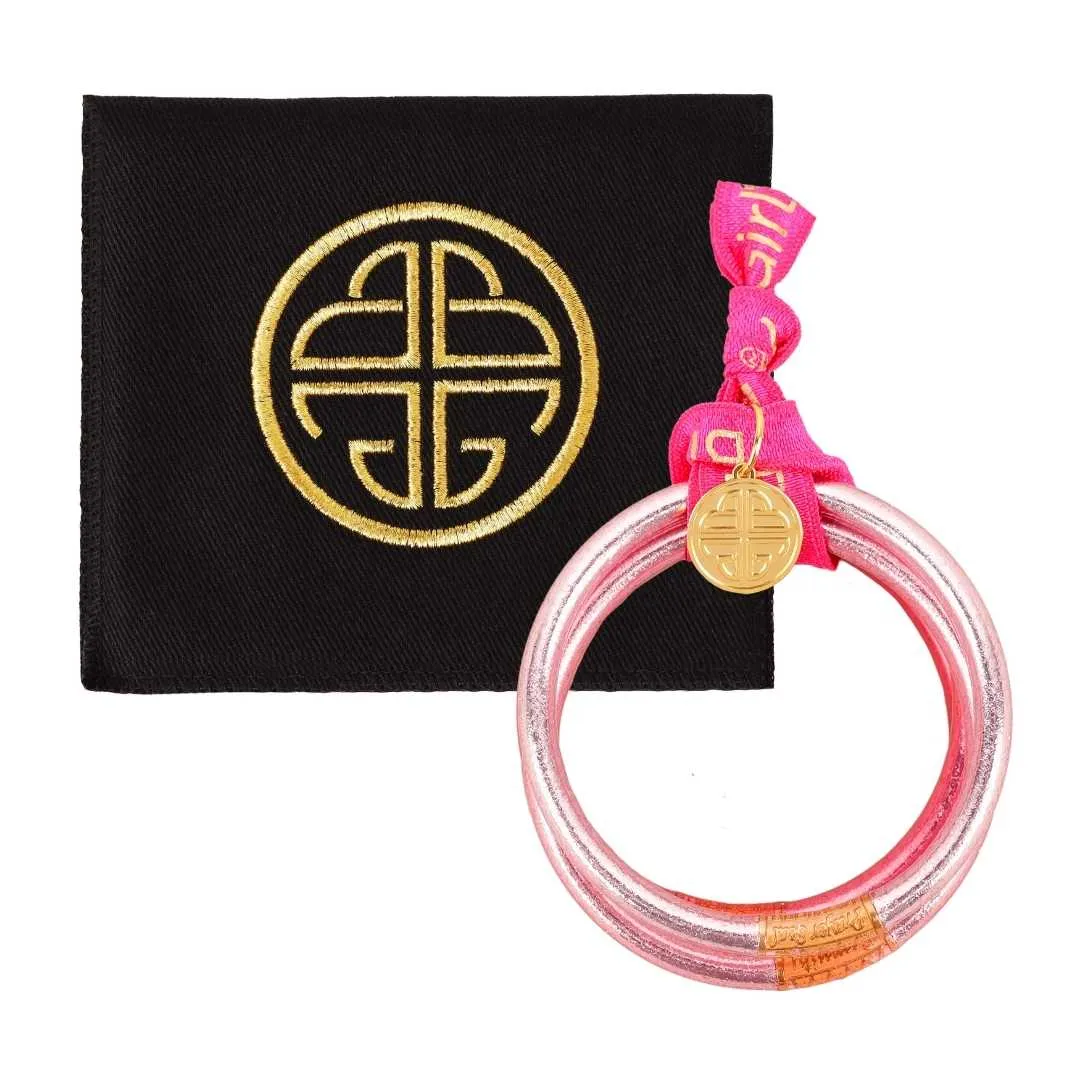Carousel Pink All Weather Bangles® (Set of 4) - Serenity Prayer sold by BuDhaGirl product image thumbnail 5