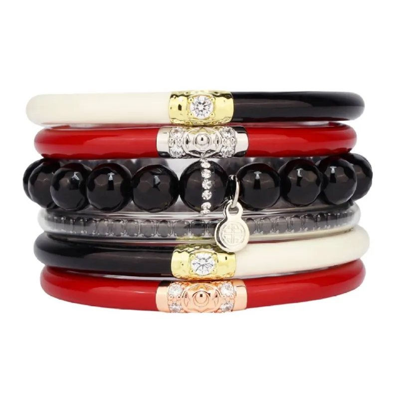 Black/Red Stack sold by BuDhaGirl