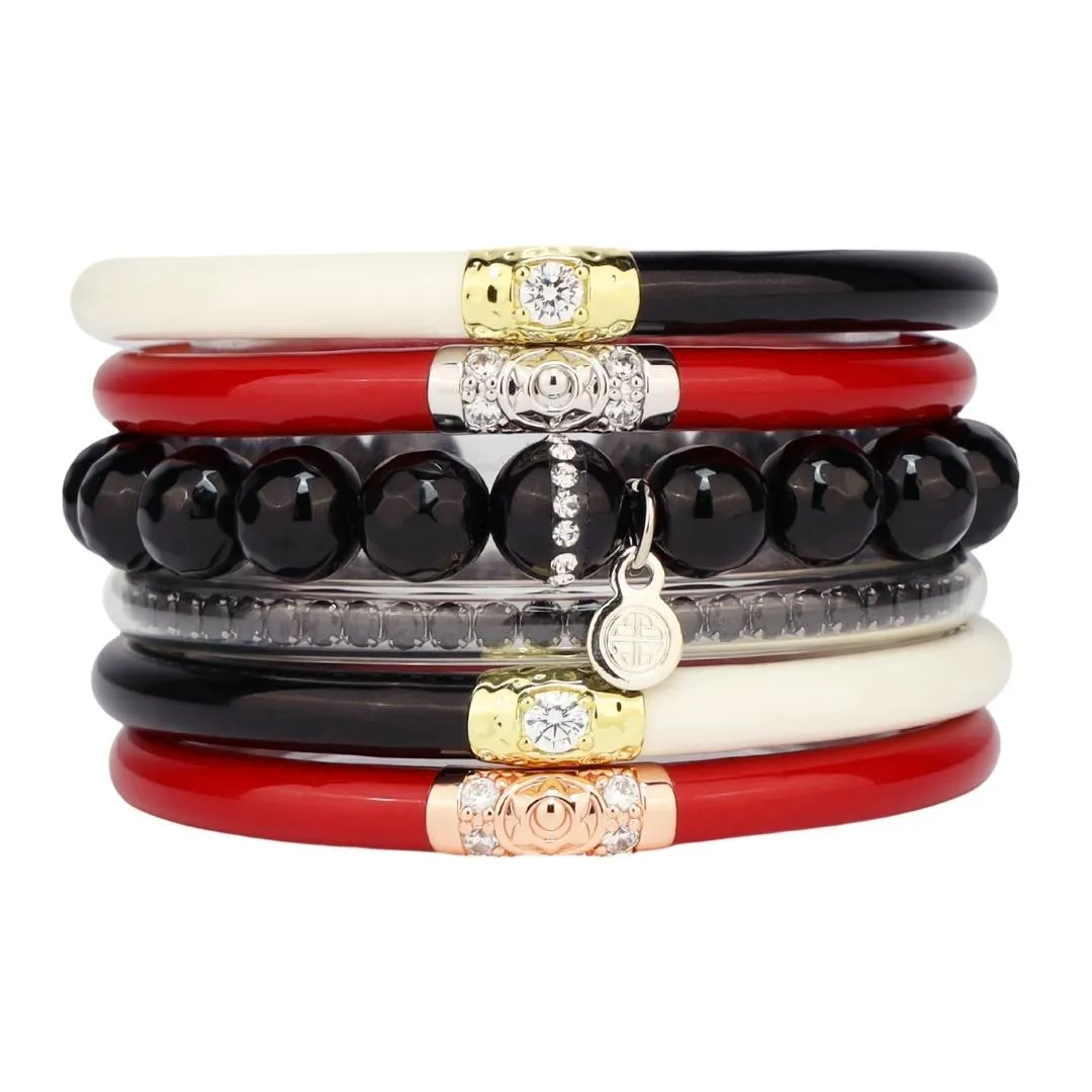 Black/Red Stack sold by BuDhaGirl