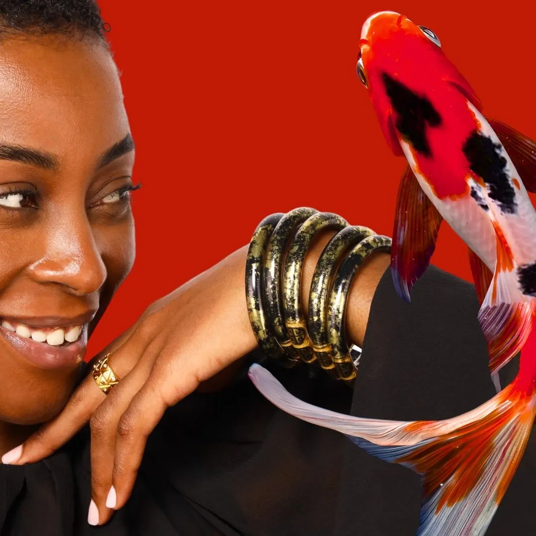 KOI Noir Tzubbie All Weather Bangle® (AWB®) sold by BuDhaGirl product image thumbnail 4