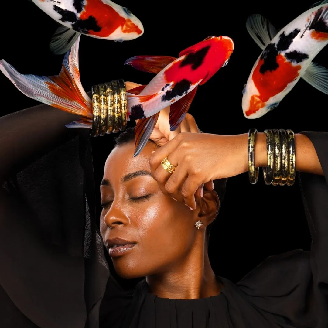 KOI Noir Tzubbie All Weather Bangle® (AWB®) sold by BuDhaGirl product image thumbnail 3