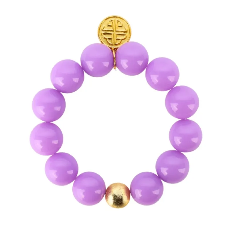 Cha Cha Beaded Bracelet - Wisteria sold by BuDhaGirl