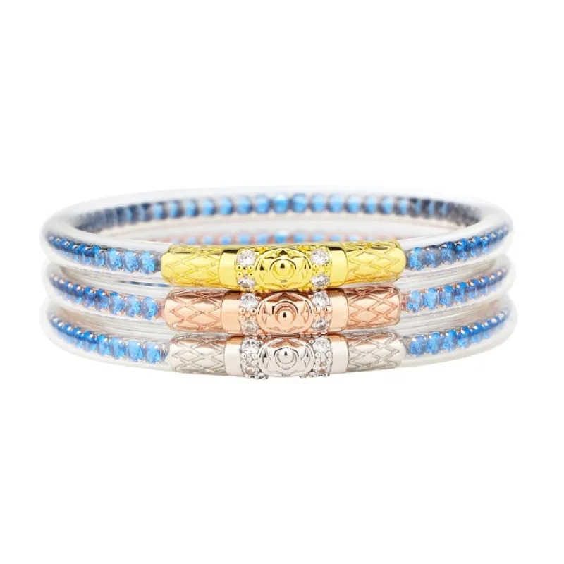 Three Queens All Weather Bangles® (AWB®) - Sapphire made by BuDhaGirl