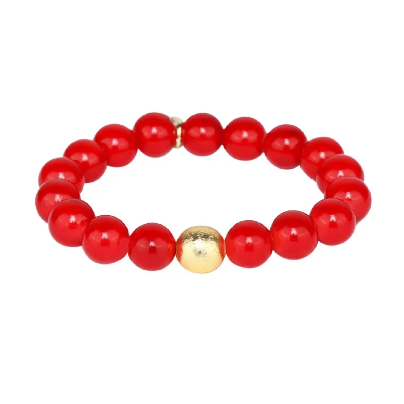 Bianca Bracelet - Red Berry sold by BuDhaGirl