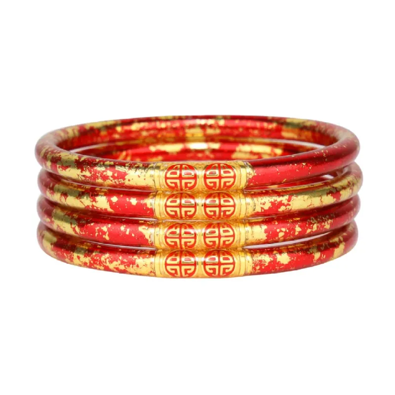 KOI Rouge All Weather Bangles® (AWB®) - Set of 4 sold by BuDhaGirl