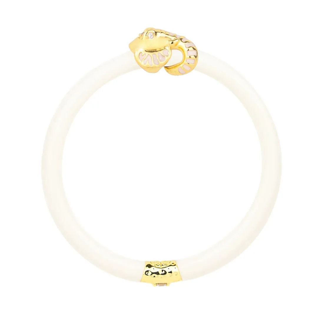 Fauna Elephant All Weather Bangle® (AWB®) - Ivory sold by BuDhaGirl