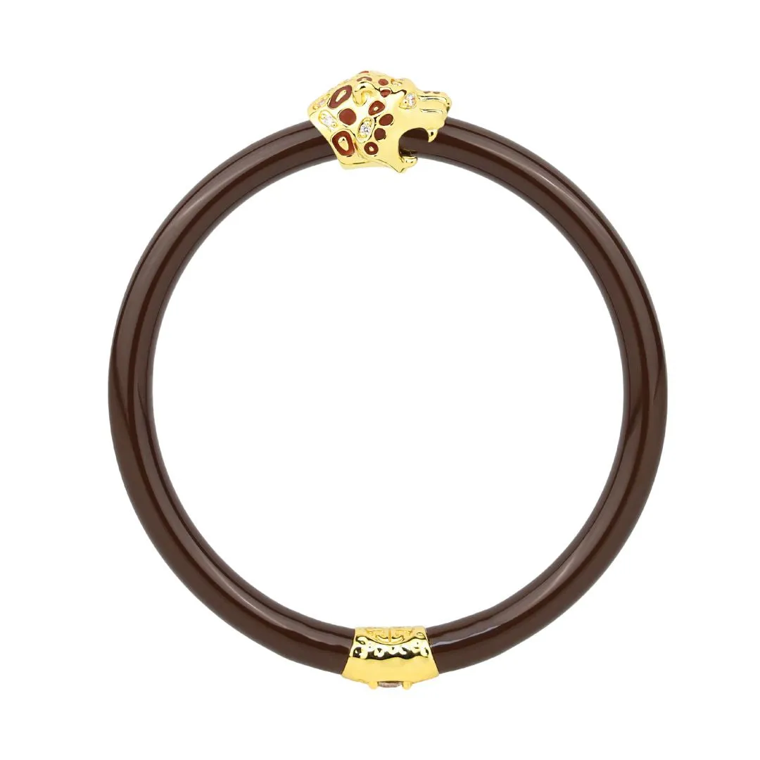 Fauna Panther All Weather Bangle® (AWB®) - Chocolate sold by BuDhaGirl