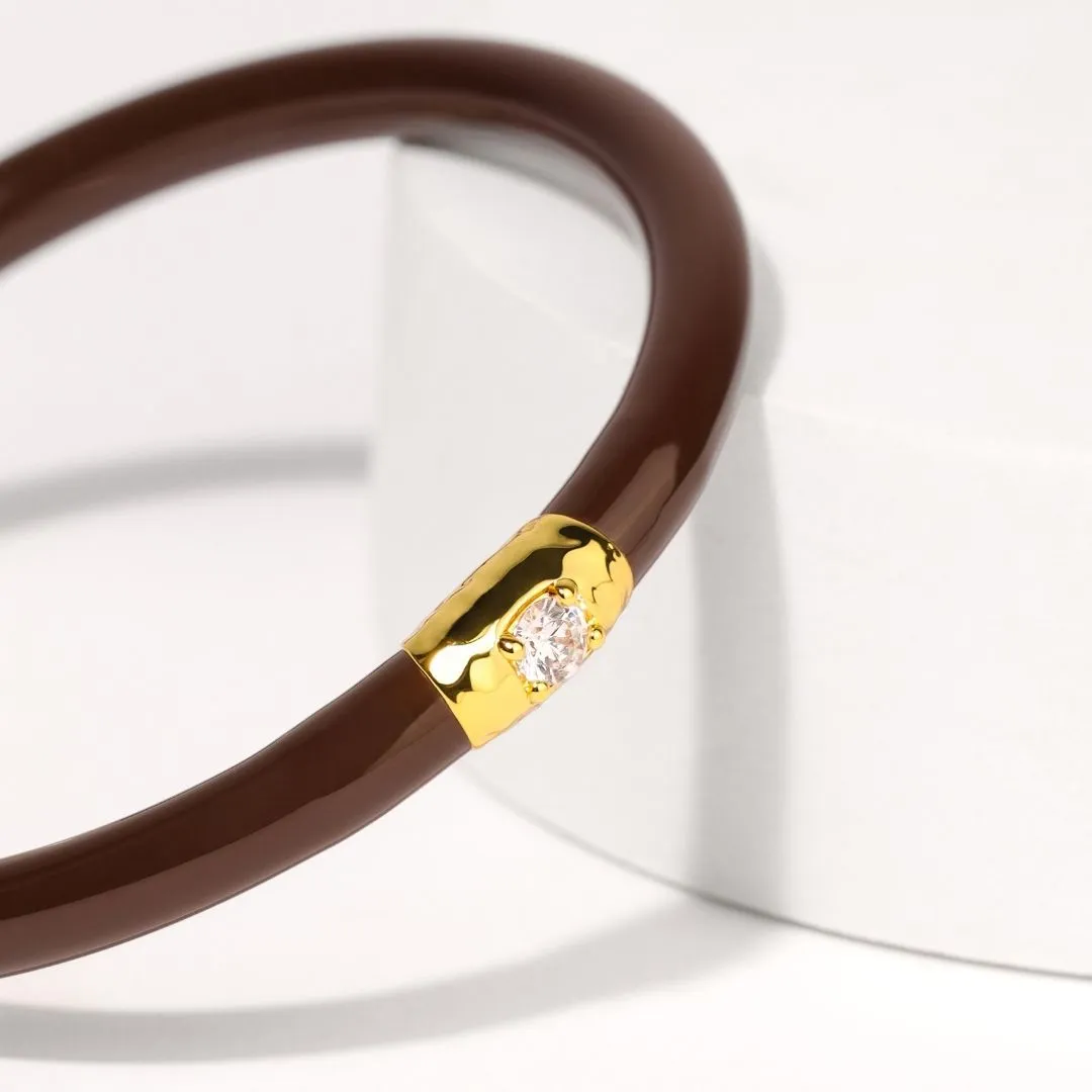 Fauna Panther All Weather Bangle® (AWB®) - Chocolate sold by BuDhaGirl product image thumbnail 5