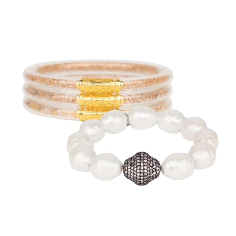 Three Sands AWB® & White Isabel Pearl Bracelet Bundle sold by BuDhaGirl