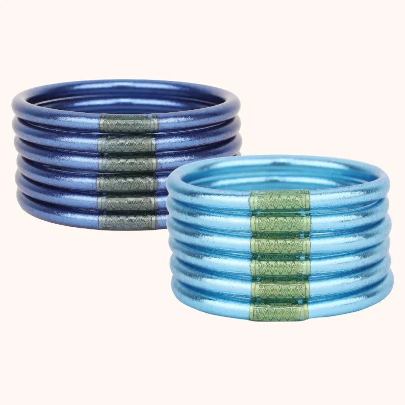 Marine & Azure All Weather Bangles® Bundle sold by BuDhaGirl
