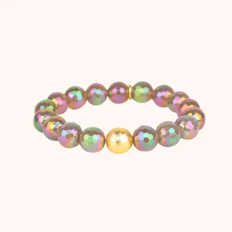 Mélange Beaded Bracelet - Veil sold by BuDhaGirl