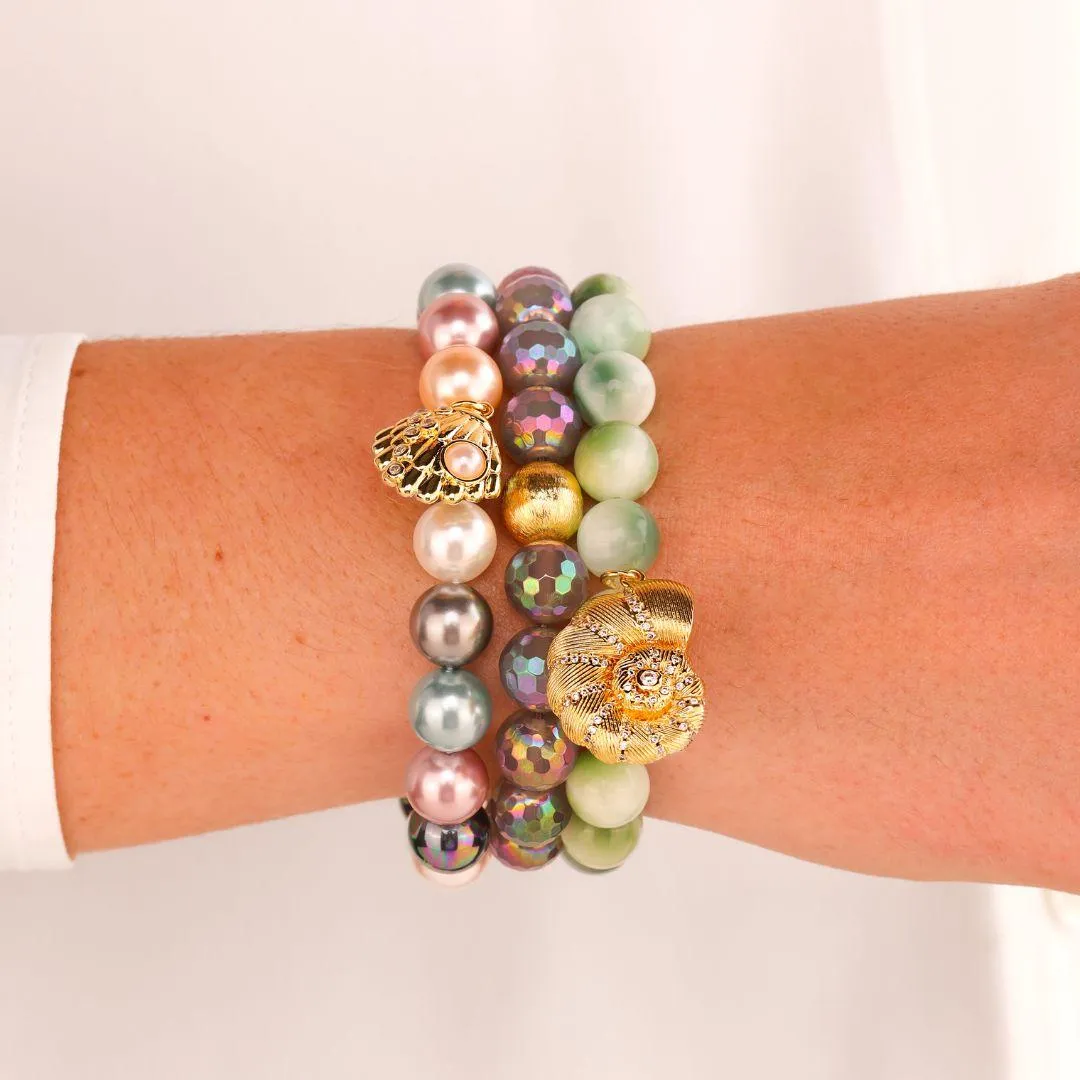 Mélange Beaded Bracelet - Veil sold by BuDhaGirl product image thumbnail 2