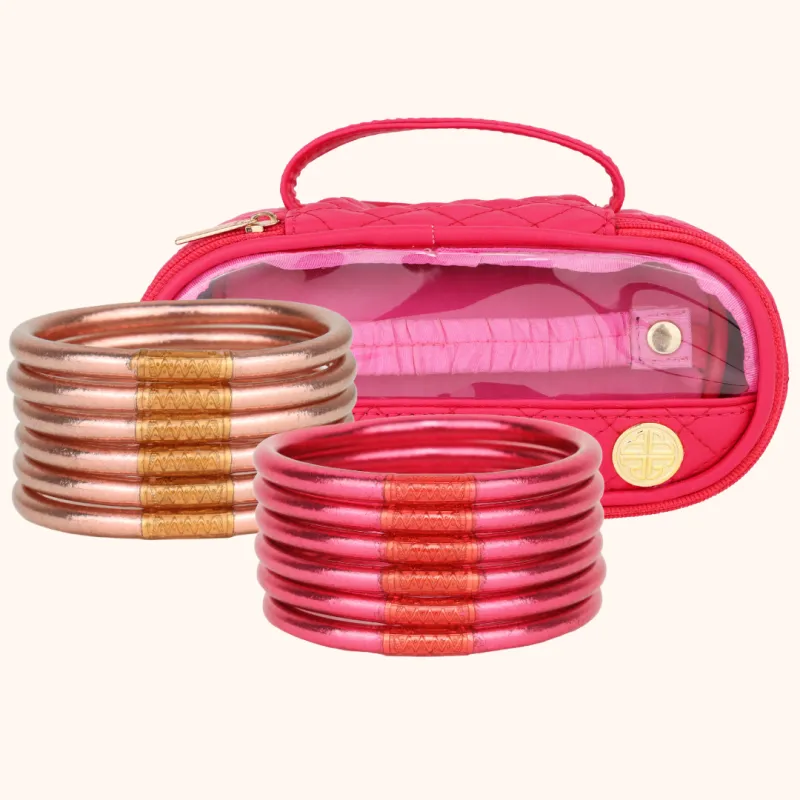 Rose Gold & Pink All Weather Bangles® Bundle made by BuDhaGirl