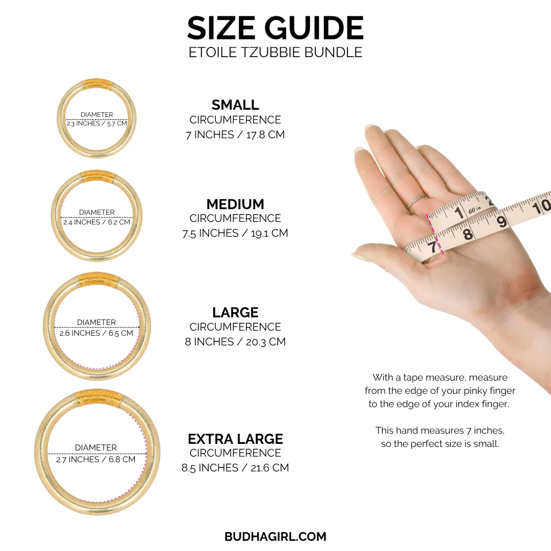 Etoile Tzubbie All Weather Bangles® Bundle sold by BuDhaGirl product image thumbnail 5