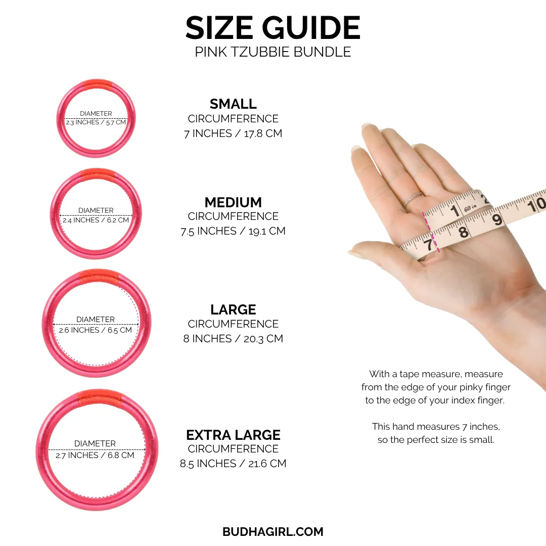 Pink Tzubbie All Weather Bangles® Bundle sold by BuDhaGirl product image thumbnail 4