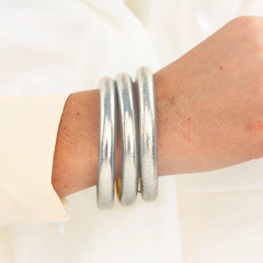 Silver Tzubbie All Weather Bangles® Bundle sold by BuDhaGirl product image thumbnail 2