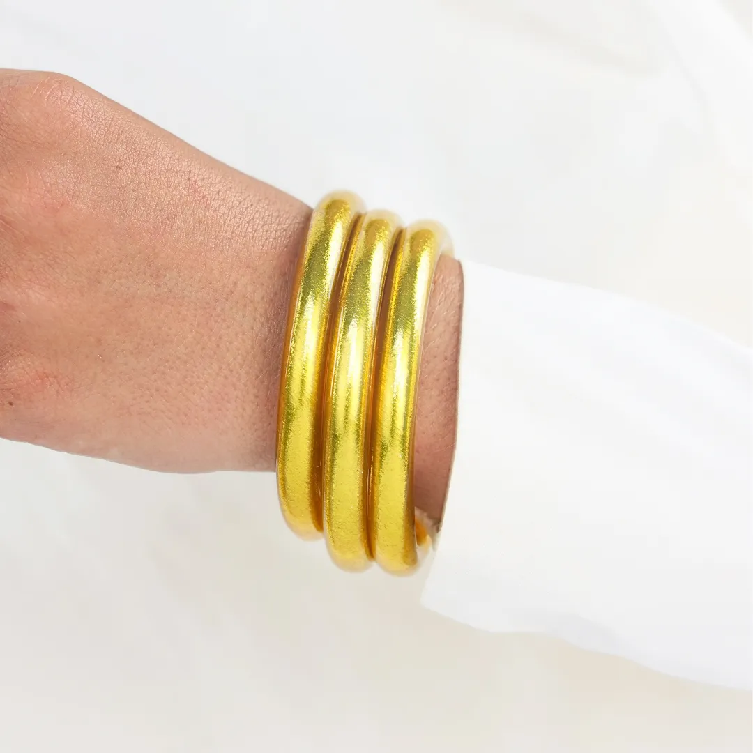 Gold Tzubbie All Weather Bangles® Bundle sold by BuDhaGirl product image thumbnail 2