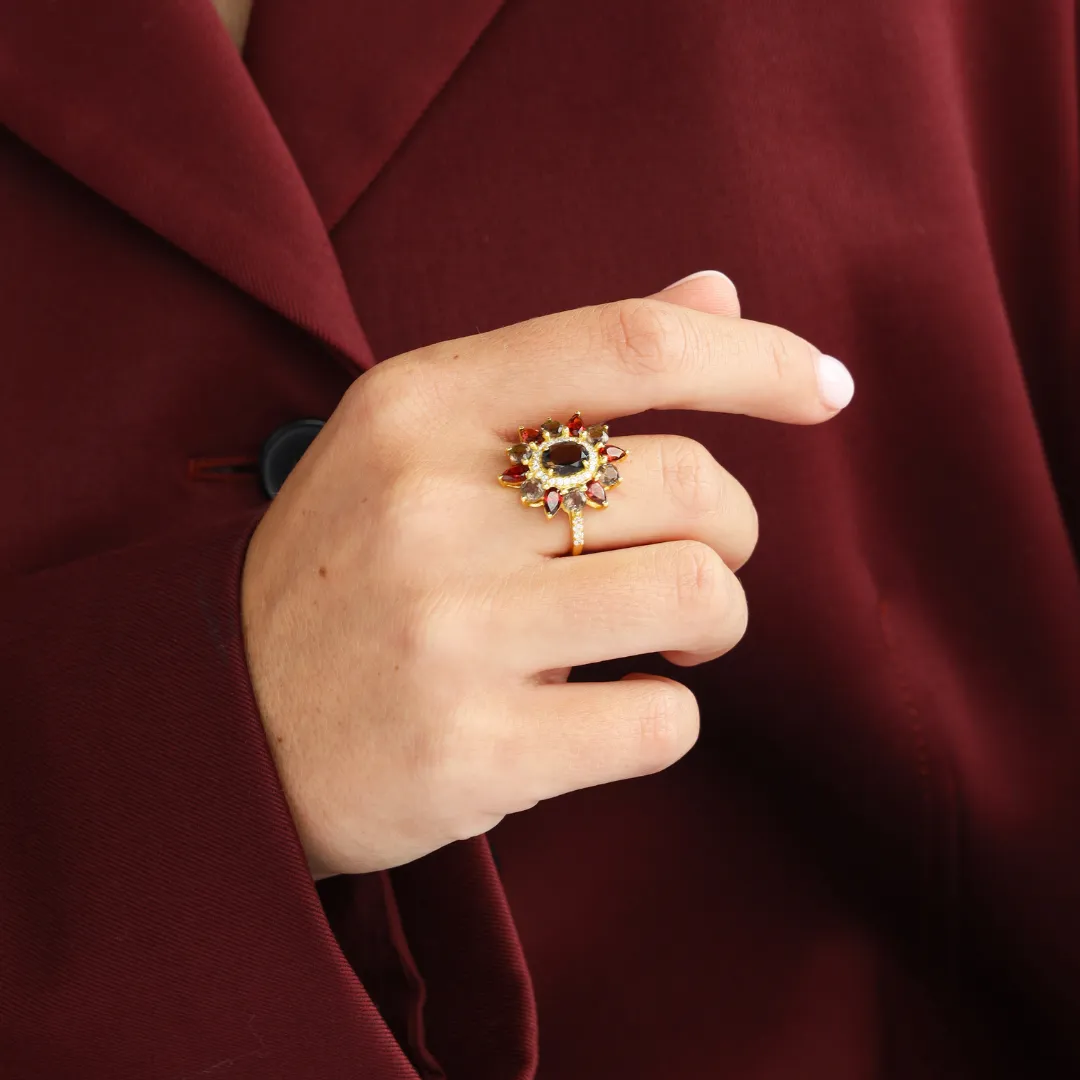 Flora Ring - Merlot sold by BuDhaGirl product image thumbnail 2