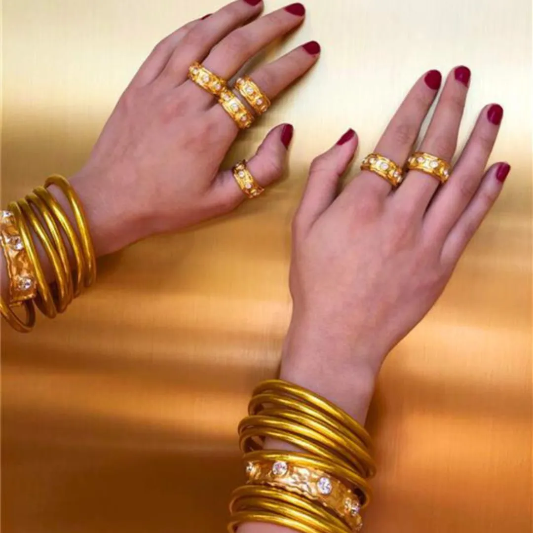 Seven Crystal Cuff - Gold sold by BuDhaGirl product image thumbnail 3
