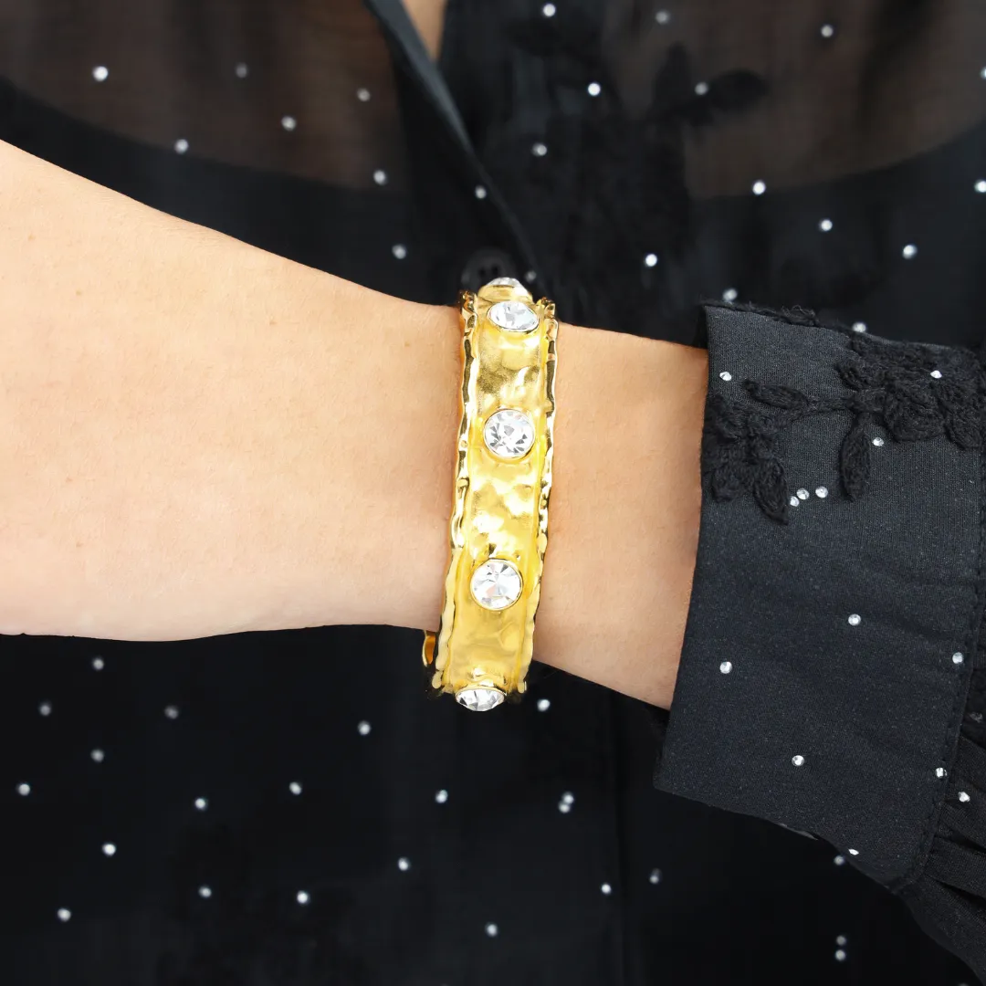 Seven Crystal Cuff - Gold sold by BuDhaGirl product image thumbnail 2
