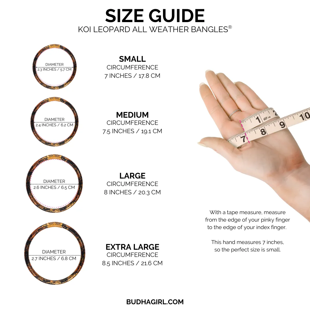 KOI Leopard All Weather Bangle® (AWB®) sold by BuDhaGirl product image thumbnail 4