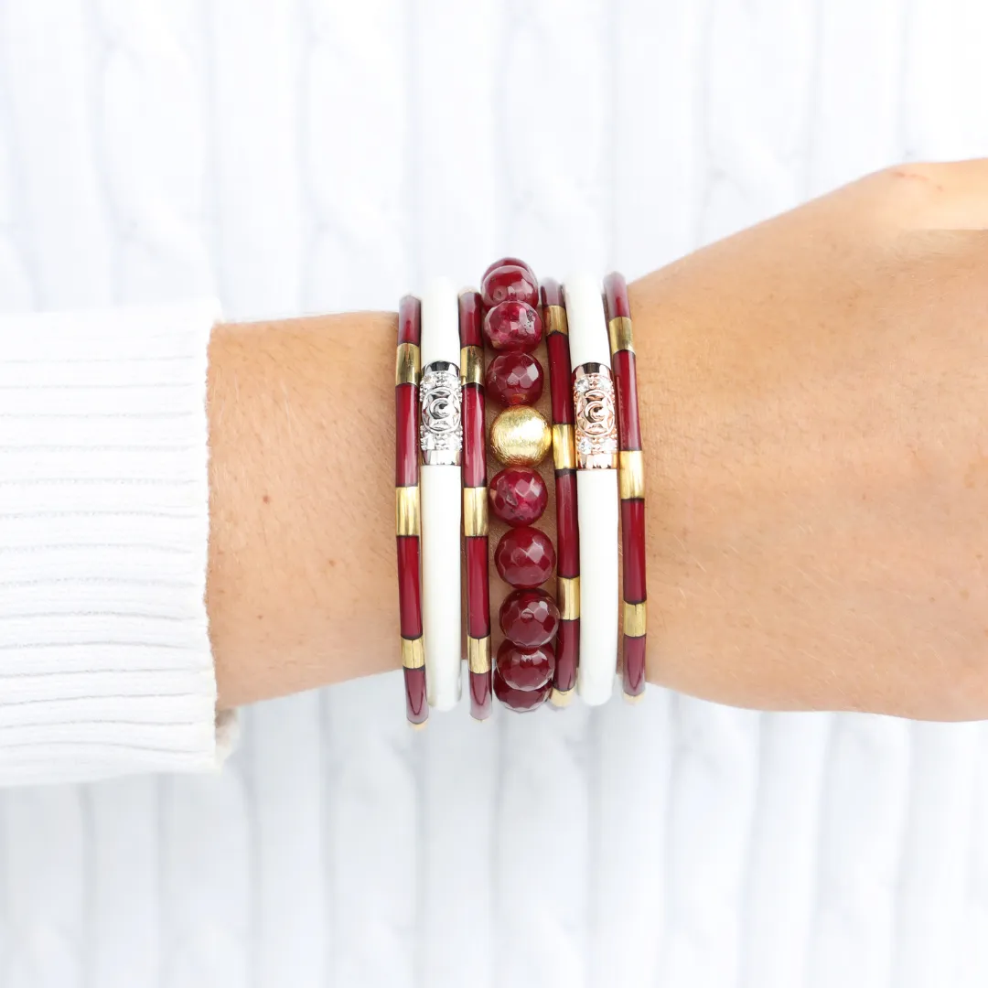 The Maroon/White School Stack sold by BuDhaGirl product image thumbnail 2