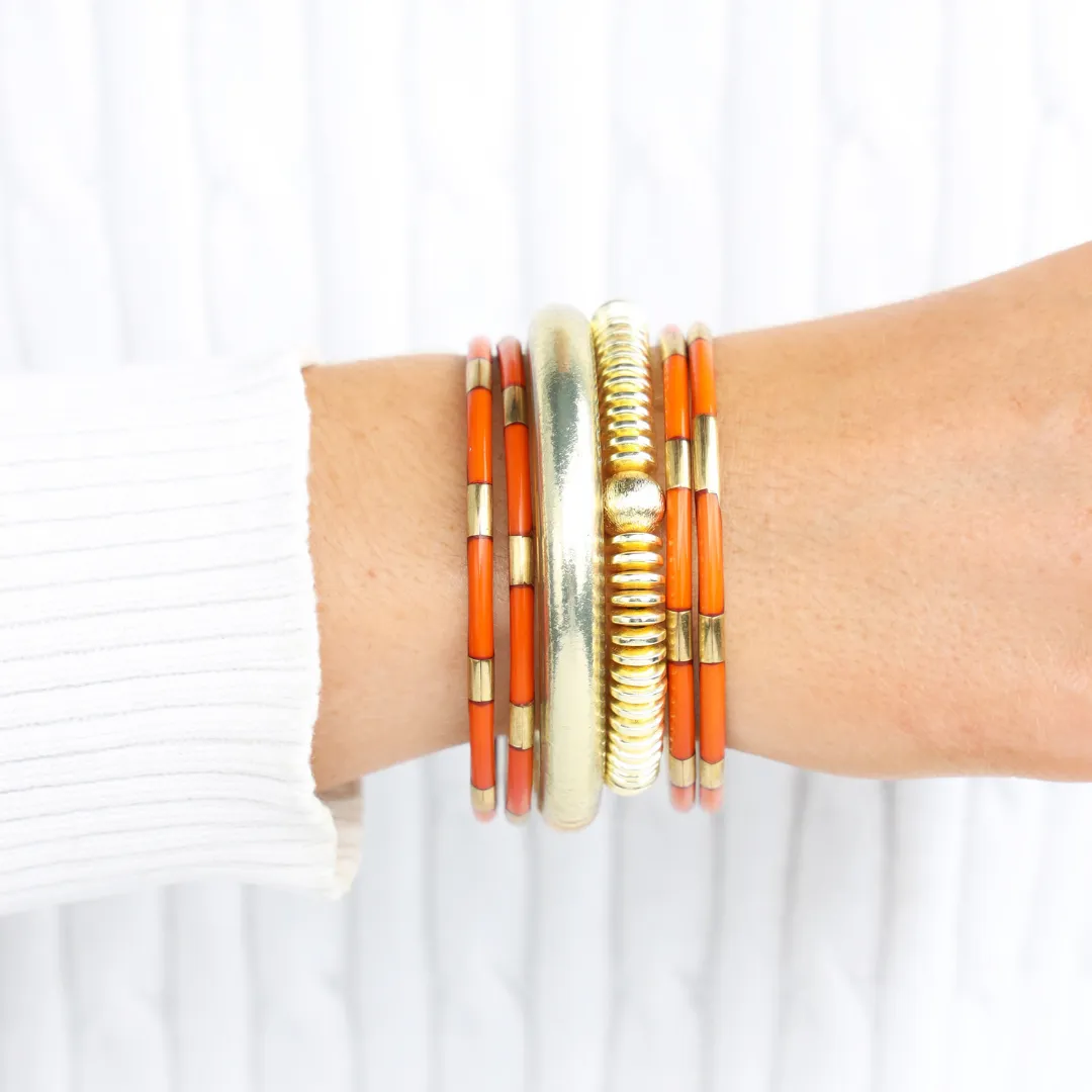 The Burnt Orange/Gold School Stack sold by BuDhaGirl product image thumbnail 2