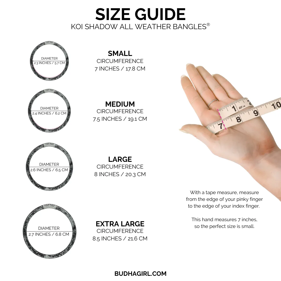 KOI Shadow All Weather Bangles® (AWB®) - Set of 4 sold by BuDhaGirl product image thumbnail 3