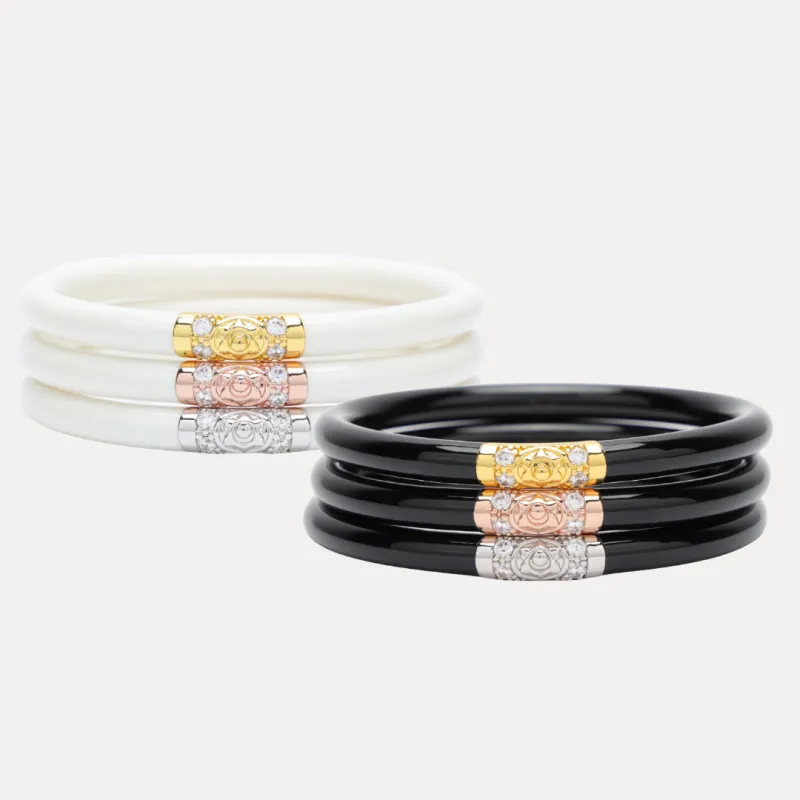 Black & Ivory Three Kings All Weather Bangles® Bundle sold by BuDhaGirl