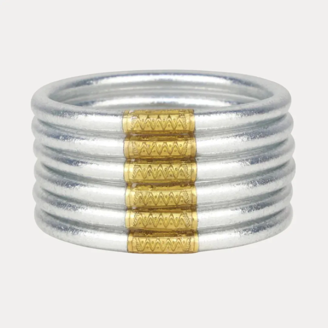 Silver & Graphite All Weather Bangles® Bundle sold by BuDhaGirl product image thumbnail 2
