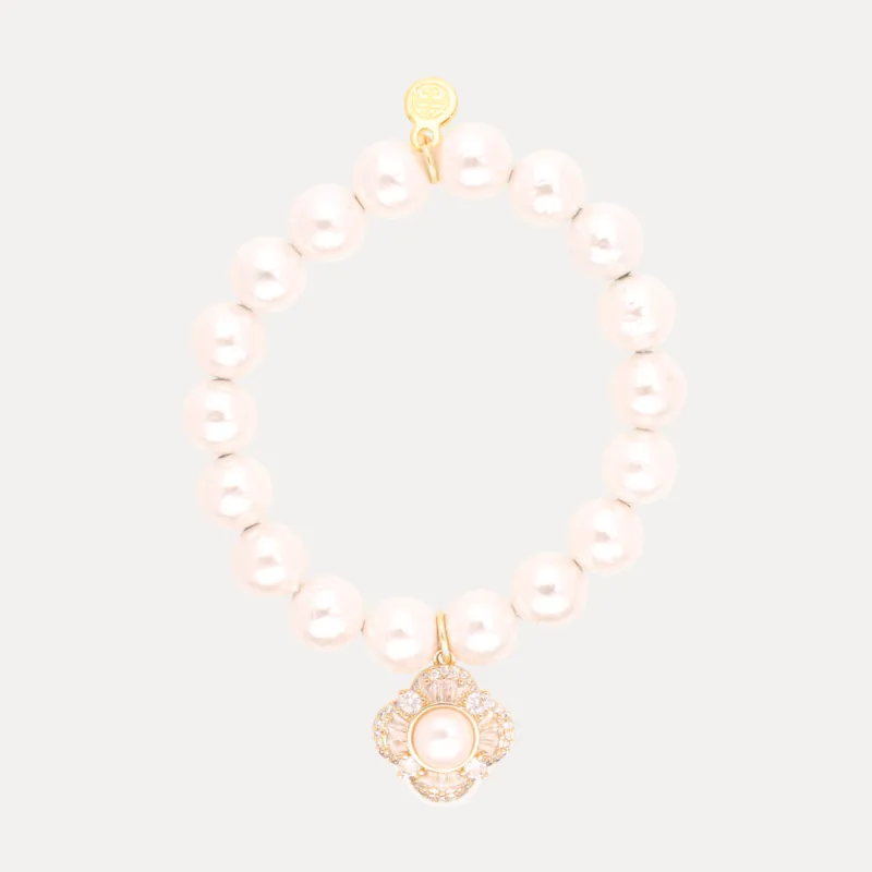 Snow Pearl Bracelet sold by BuDhaGirl