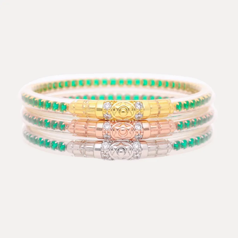 Three Queens All Weather Bangles® (AWB®) - Emerald sold by BuDhaGirl