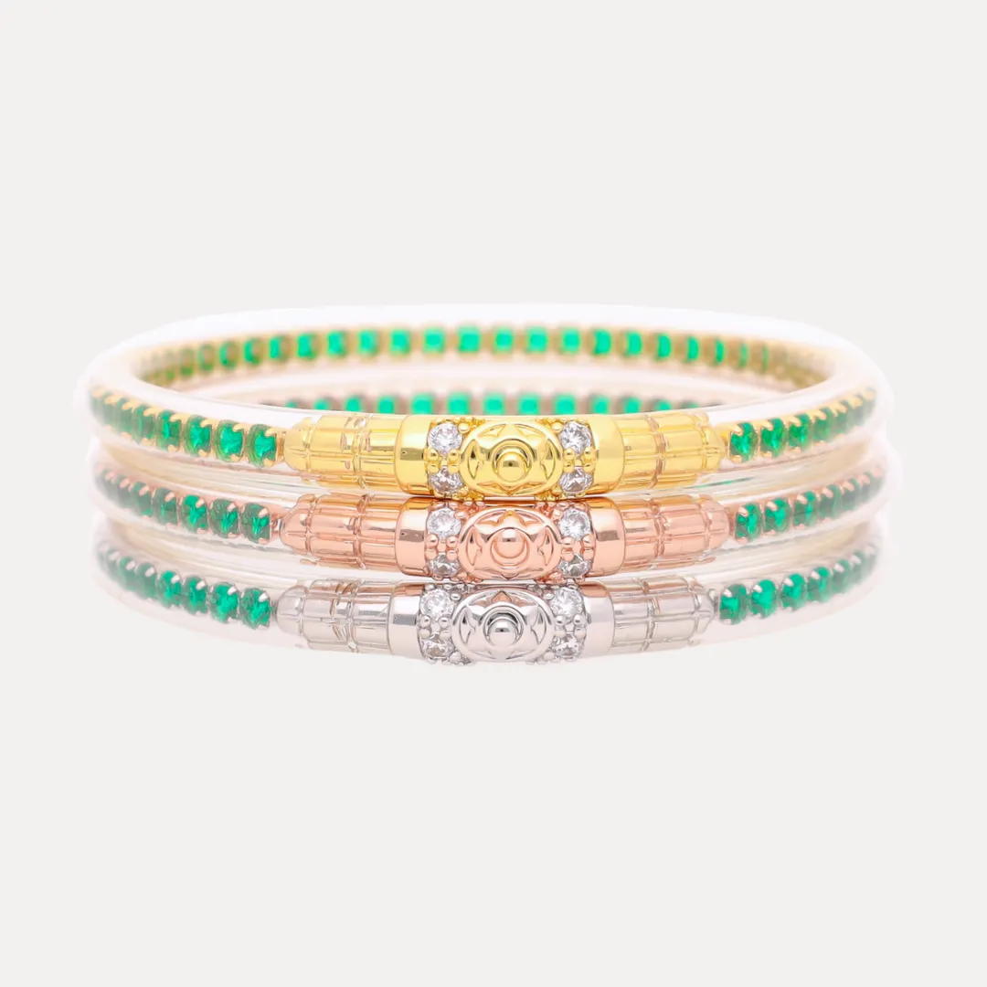 Three Queens All Weather Bangles® (AWB®) - Emerald sold by BuDhaGirl