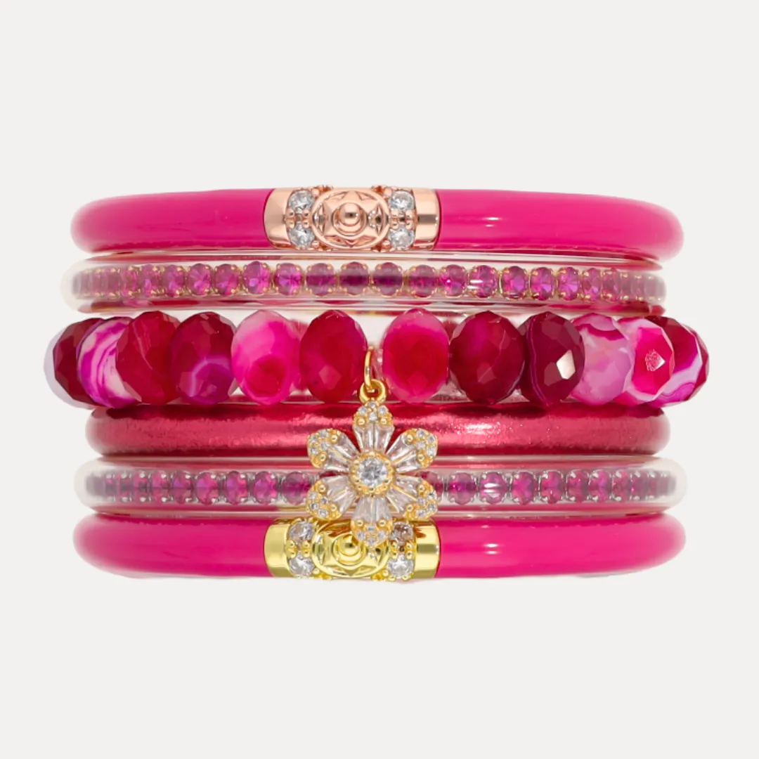 The BDG Pink Holiday Stack sold by BuDhaGirl