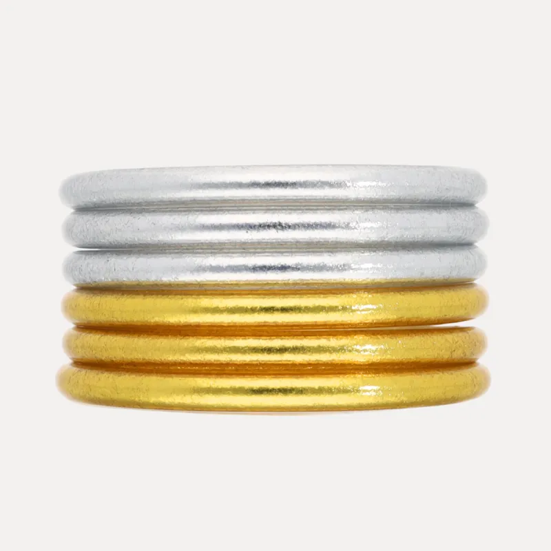 The Silver & Gold Core Mixed Stack sold by BuDhaGirl