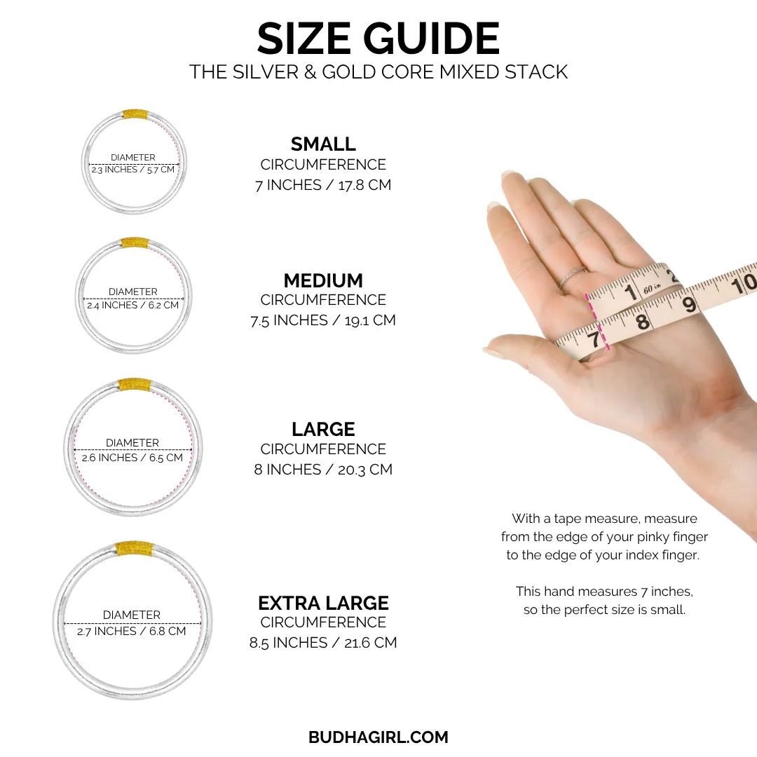 The Silver & Gold Core Mixed Stack sold by BuDhaGirl product image thumbnail 3