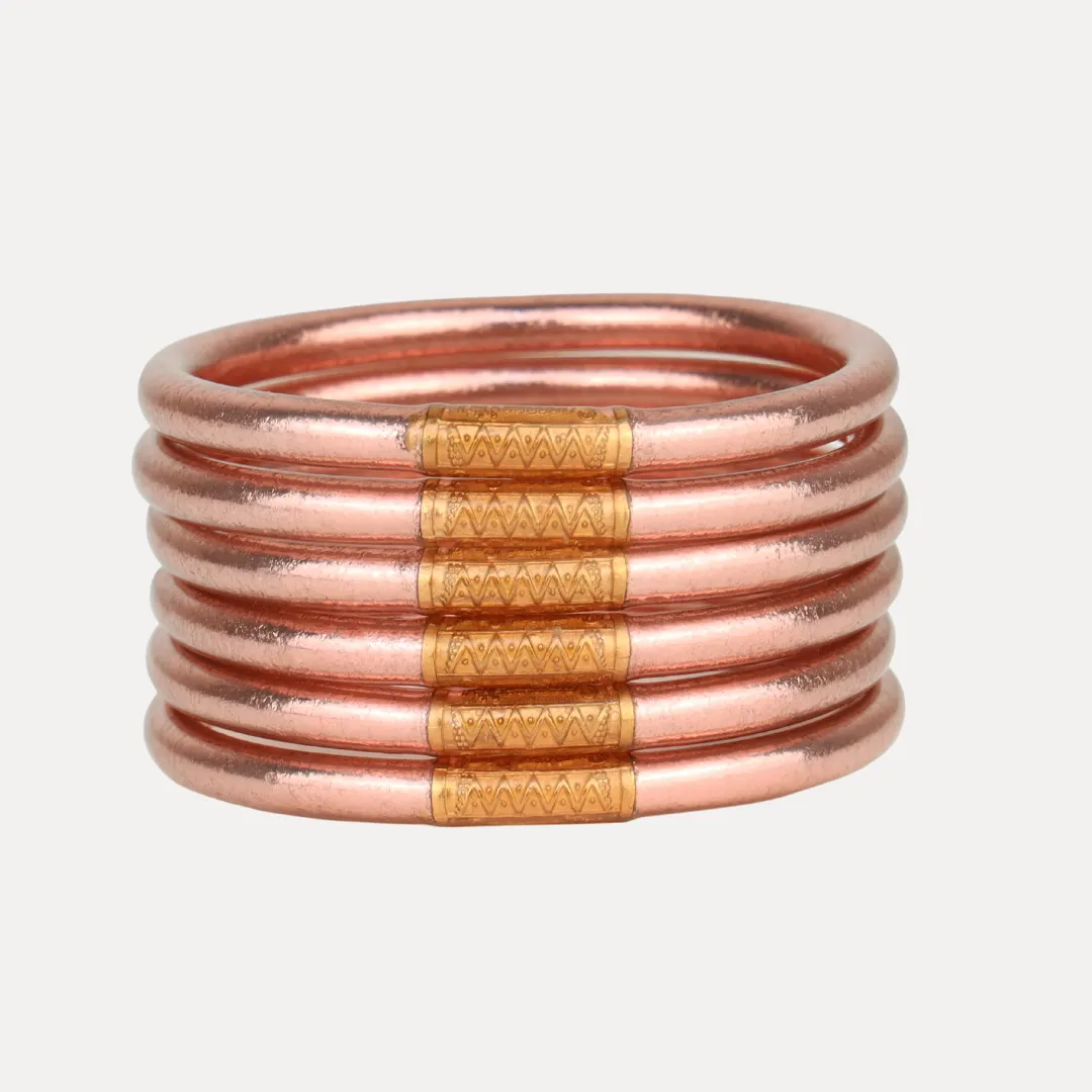 Rose Gold & Champagne All Weather Bangles® Bundle sold by BuDhaGirl product image thumbnail 4