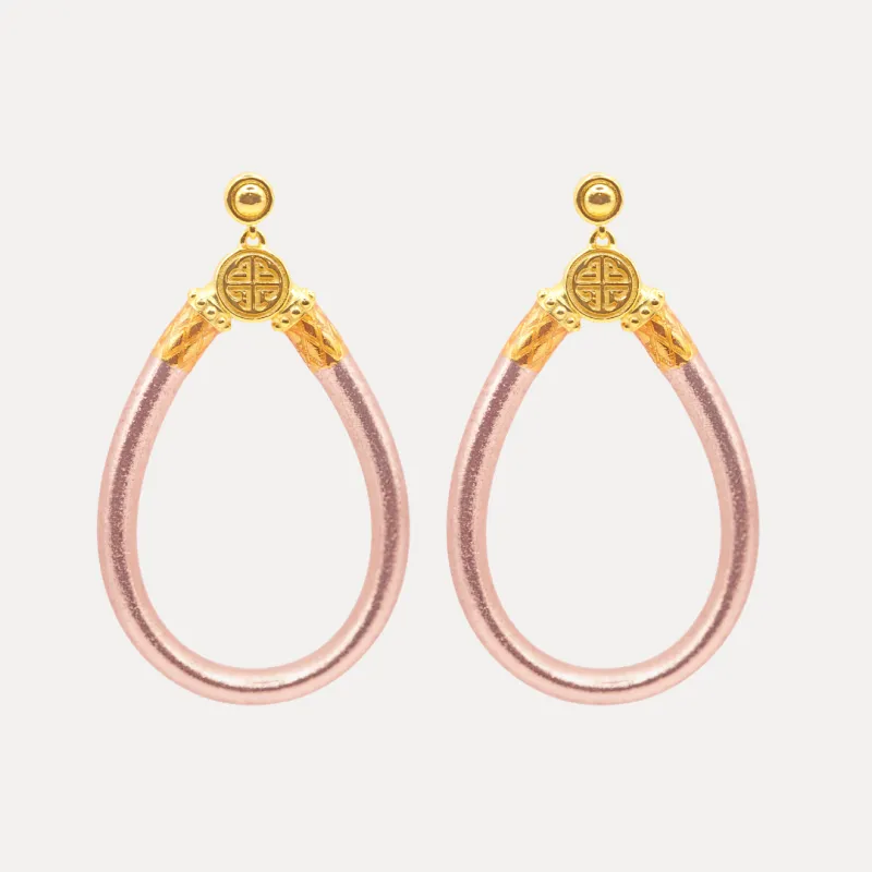 Champagne All Weather Earrings made by BuDhaGirl