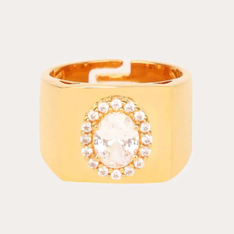 Birthday Ring - Clear/White made by BuDhaGirl