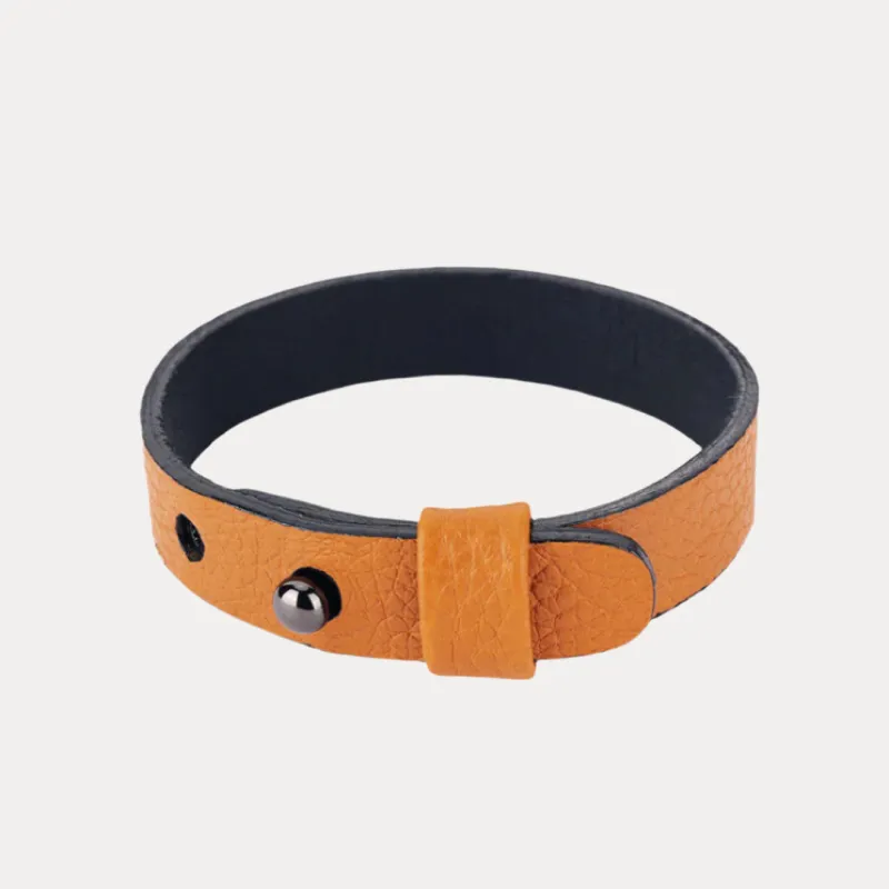 BuDhaGuy Caramel Napa Leather Bracelet Band for Men made by BuDhaGirl
