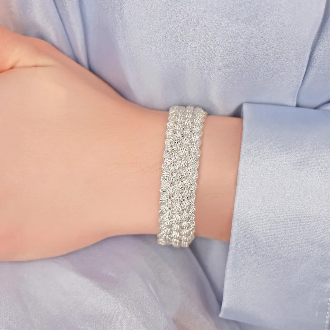 Silver Double Bailey Bracelet sold by BuDhaGirl product image thumbnail 4