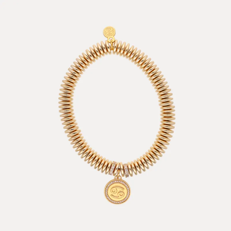 Cancer Zodiac Charm Bracelet made by BuDhaGirl