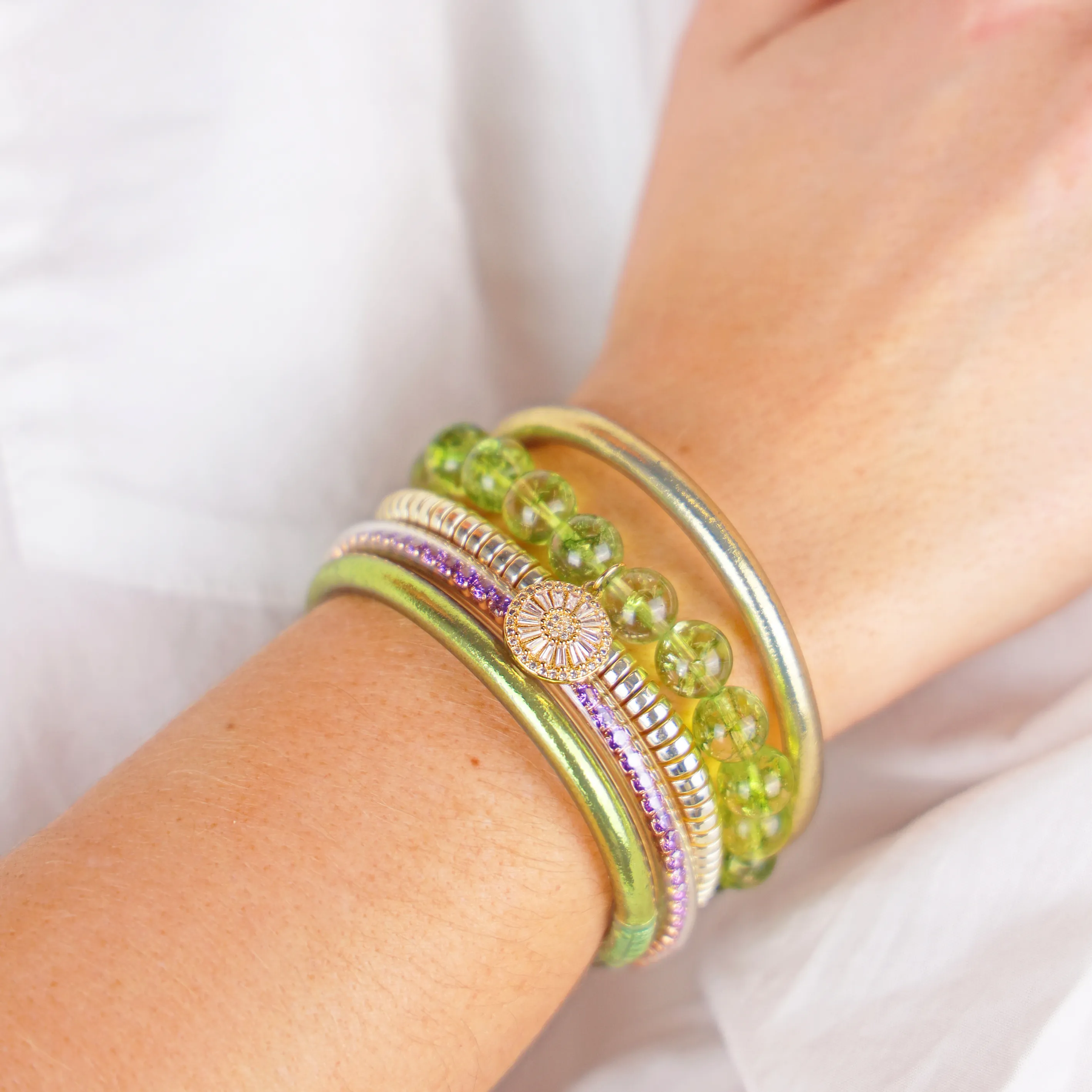 Morning Garden Bangle Stack sold by BuDhaGirl product image thumbnail 2