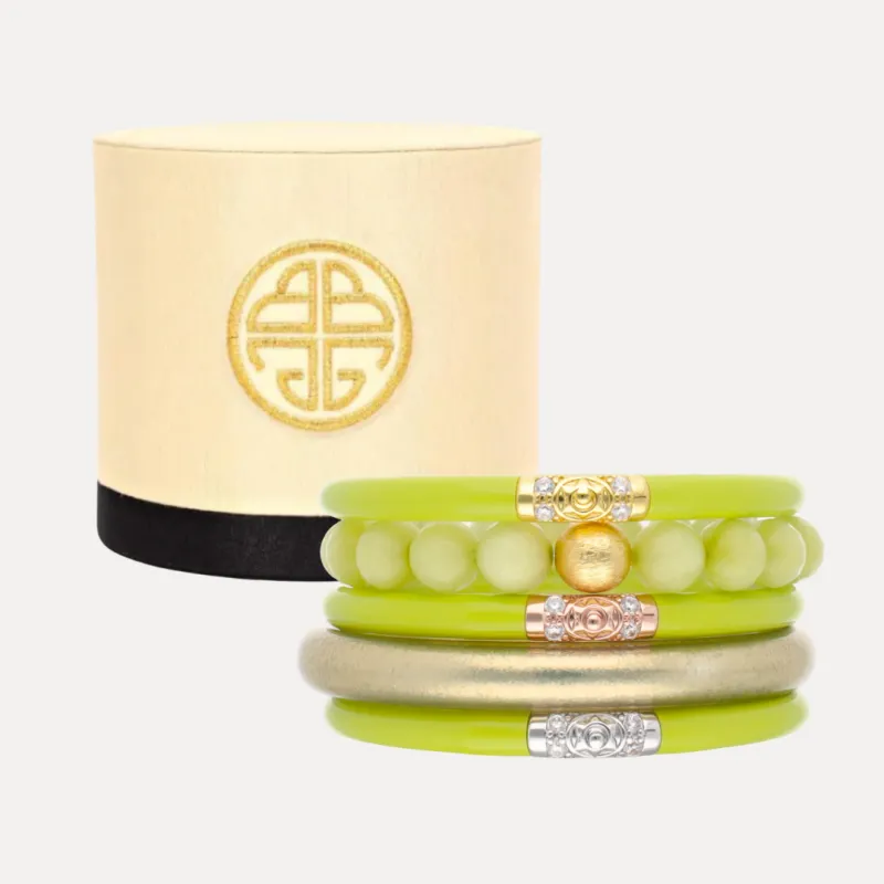 The Wasabi Bangle Bracelet Stack Bundle made by BuDhaGirl