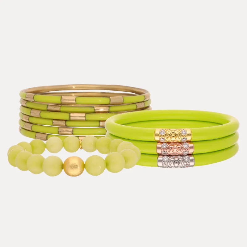 The Wasabi Bangle Bracelet Bundle made by BuDhaGirl